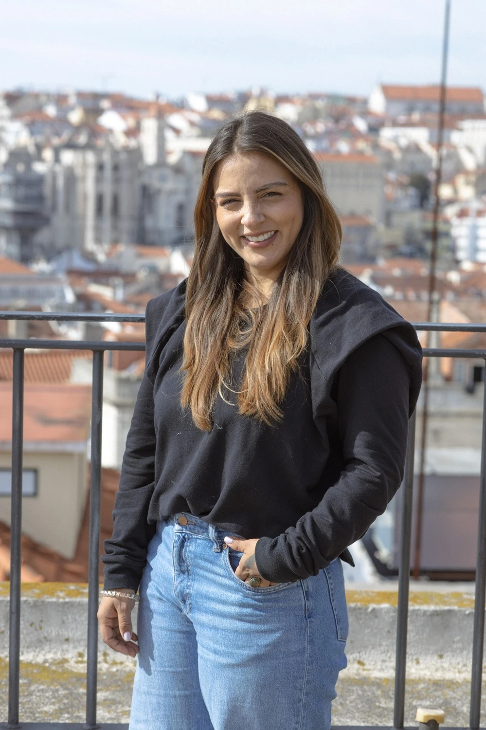 Fundadora viajando por Europa